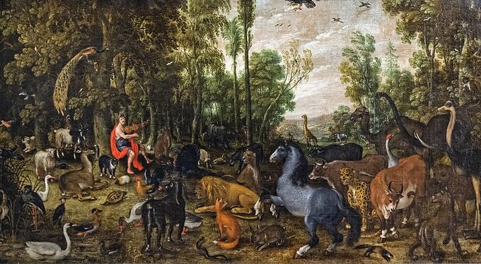 Orphée charmant les animaux